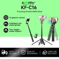 KF-C16 Wireless Bluetooth Selfie Stick Tripod,360 Anti-shake Automatic Rotation Face Tracking Handhe