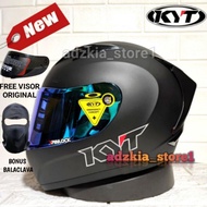 HITAM Kyt R10 SOLID BLACK DOFF Helmet Handsome Package|Black DOFF|Full FACE Helmet|3d SPOILER