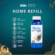 Frida 48H Refill Sahara(Oud) [480ml] 0% Alcohol Pet-Friendly Tahan Lama Multipurpose Water-base