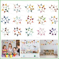 As Kids Room Wall Decors Cotton Fringed Pennant Bunting Banners 2 6m Garland Flags