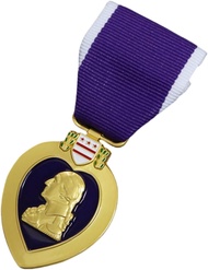 Full Size Purple Heart Medal - Honor and Respect for the Brave by enlivik