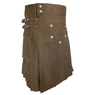 UT Kilts Deluxe Utility Kilt for Men, Adjustable Poly-Cotton Modern Kilt, With Elegant Studded Front