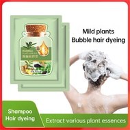 10pcs/Bag Bubble Hair Dye Shampoo Black/Dark Brown Hair Dye Cream
