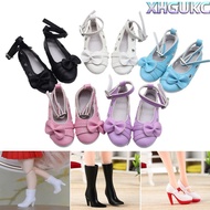 XHGUKC 1/3 1/6Doll Shoes Foot Length 2cm Female 33 Styles Long Knees Boots