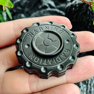 Radiation Warning Fidget Clicker Spinner EDC Gear Hand Spinner Adult Fidget Toys ADHD Tool Anxiety S