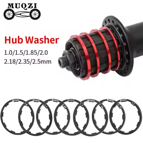 MUQZI 5pcs Bike Hub Washer 7 8 9 10 11 12 Speed Cassette Flywheel Spacer 1mm 1.5mm 1.85mm 2mm 2.18mm
