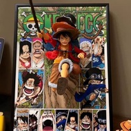 「免費送上門」「預訂」手作 海賊王路飛 立體掛畫（21x30cm）動漫裝飾