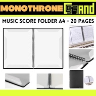 Folder Buku File Kertas Lembar Not Musik Score Sheet Music Holder Map