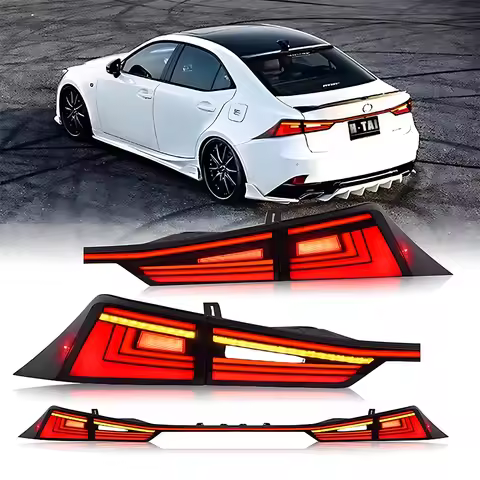 LED Tail Lights For Lexus IS250 IS350 IS200t IS300 ISF 3IS 2013-2020 Rear Lamps Dynamic Turn Signal 
