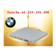 BMW - E70 E71 F15 F16 M57 N52 N54 N55 N57 N62 N63 S63 Aircond Filter Cabin Air Filter 64-319-194-098