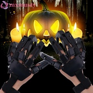 MXMUSTY Halloween Articulated Fingers, Halloween Scarry Fake Fingers 3D Articulated Finger, Skeleton