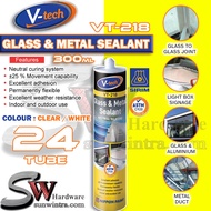 COMBO 1CTN / 24 TUBE V-TECH 300ML GLASS & METAL SEALANT WEATHERPROOF AWNING SEALANT  #VT-218 VT218