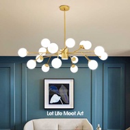 Lampu Gantung Candelier Ruang Tamu Modern Living Room Bedroom LED Pendant Light Dining Chandelier Ce