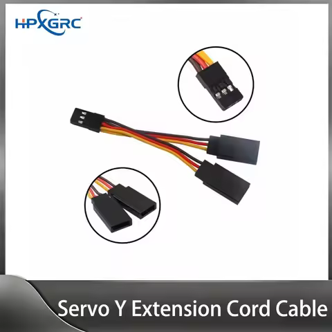 HPXGRC Servo Y Extension Cord Cable 1 To 2 Male To Female Splitter Cable 7CM For RC Servo RC Helicop