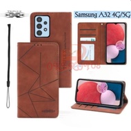 Flip Magnet Casing Samsung A32 4G / Samsung A32 5G- Casing Flip Cover Wallet Sarung Hp - Casing Domp