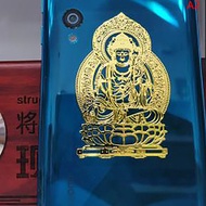 YOUCUN 1ชิ้นพระพุทธรูปกวนอิมทิเบตสีทองสำหรับโทรศัพท์เคสแผ่นหนังสือหน้าต่างสติกเกอร์ตกแต่งผนัง