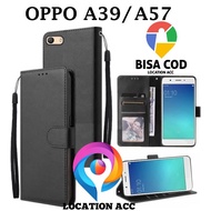 Oppo A39/A57 FLIP LEATHER CASE PREMIUM-FLIP WALLET LEATHER CASE For OPPO A39/A57 - WALLET CASE-FLIP COVER LEATHER-Book COVER