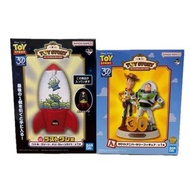 一番賞  Disney 三眼仔燈 & 胡迪 woody 巴斯光年 buzz 30周年 擺設