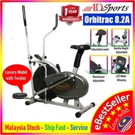 ADSports Orbitrac 8.2A Elliptical Cross Trainer Twister Exercise LCD Bike Air Fan Wheel Basikal Senaman 运动自行车风车轮