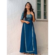 Adorable Heavy Faux Georgette Sequence  Gown  For Women
