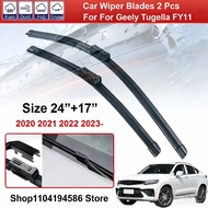 2 Pcs Front Windshield Wiper Brushes for ZEEKR X 2023 66 KWh Me You 4 Seater 5 Seater Car Parts