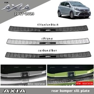 perodua axia 2016-2022 car rear bumper sill plate accessories axia g style se