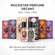 ROCKSTAR PERFUME TESTER 5ML SPRAY PLASTIC BOTTLE/ ROLL ON BOTTLE 7ML