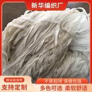In-stock Cotton Polyester High-speed Tape Yarn Flat Ribbon Yarn Floral Yarn White Cotton Polyester H
