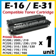Compatible To Canon E-16 Cartridge E16 E31 FC-200 FC200 FC-210 FC210 FC-290 FC290 FC-310 FC310 PC-74