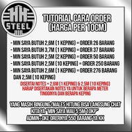 Seng atap alkan aluminium kulit jeruk 960cm 0,35mm gelombang rapat