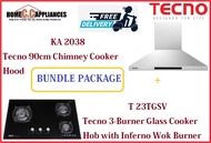 TECNO HOOD AND HOB FOR BUNDLE PACKAGE ( KA 2038 &amp; T 23TGSV ) / FREE EXPRESS DELIVERY