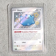 Ditto Pokemon Card ID [S [Baby Shiny]] - sv4a TCG Indonesian Card Indo/
