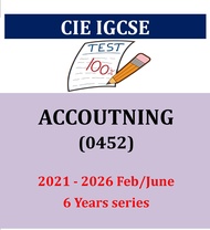 Igcse ACCOUNTING 0452 (PAPER 1 & 2) 2021 - 2026 Feb/June Past Papers.