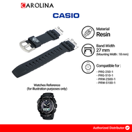 Tali Strap G-Shock PRG-250 / PRG-510 / PRW-2500 / PRW-5100 27 mm Black Resin Band