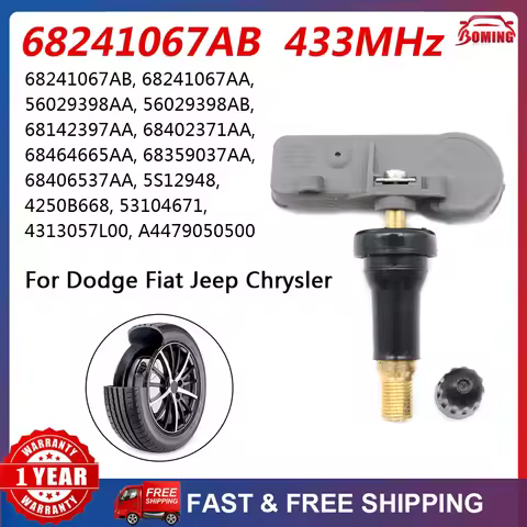 68241067AB 56029398AB 68241067AA 1/4PCS TPMS Tire Pressure Sensor For Fiat 500 500C 500E 500L Freemo