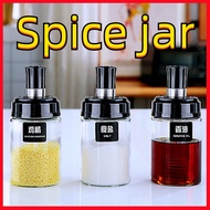 Spice jar Seasoning bottle Glass jar Food storage Spice bottle Kitchen Spice Bottle Pepper Spoon Oil Brush Honey Brush Food Storage Container【bluesky1990】