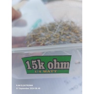 10 pcs resistors 1/4 watt value 15k