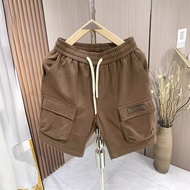 Men Comfortable Fashionable Five-point Loose Brand Trendy Draw New Style Pants Overalls Waist Rope S