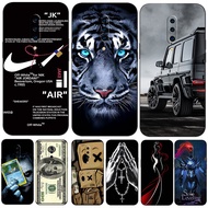 Case For oneplus 7 PRO Case Phone Cover Protective Soft Silicone Black Tpu Black pattern car tiger m