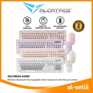 Alcatroz Jellybean A5000 Wireless Keyboard and Mouse Combo Set Silent 104 Keys Dual Mode Bluetooth 2
