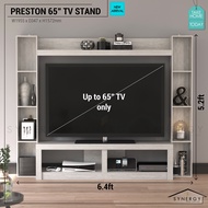 TV Cabinet PRESTON Series - 4 Colors - 6.4 ft - Kabinet TV 65 Inch 2.0