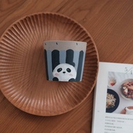 熊貓啞光手握陶瓷杯 / 日式可愛馬克杯 / 家用杯子