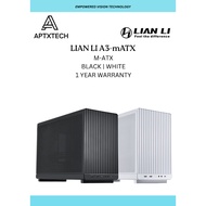 LIAN LI A3-MATX PC Case - BLACK / WHITE