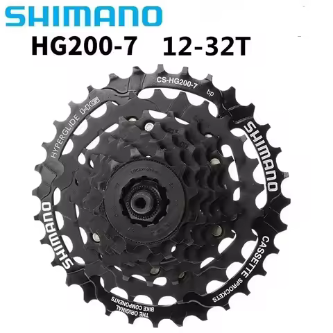 Shimano HG200 7 Speed K7 12-28T 12-32T HG41 11-28T MTB Cassette Freewheel CS-HG200 7s For MTB Mounta