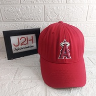 Topi Baseball MLB Los Angeles Angels Size XS-S Warna Merah Kondisi 90%