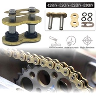 Motorcycle Drive Chain O-ring Mater Link Gold DID Rivet Clip Connector for 428 520 525 530 428H 520H