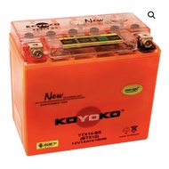 KOYOKO YTX14-BS NANO GEL BATTERY 0 KOYOKO NANOGEL BATTERY G2 BATERI YTX14BS YTX14 BS KOYOKO