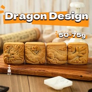 Mooncake Mould 75g Chinese Loong Moon Cake Mold 50g Flying Dragon Hand Pressed Cantonese Bean Paste 