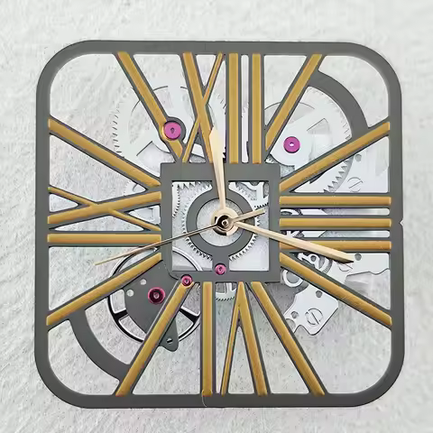 NH70 dial square dial Santos dial hollow dial 27mm men's watch dial automatic watch suitable for NH7