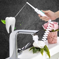 ZZOOI Portable Dental Water Flosser Oral Irrigator Faucet Jet Toothpick Teeth Cleaning Whitening Tools With Spray Nozzle Toothbrush